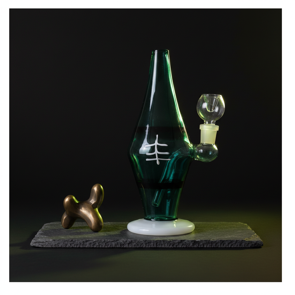 14mm joint glass bong with bowl fit detail teal borosilicate shower perc
