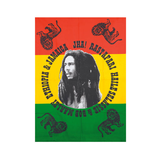 Sir Marley Jamaican Flag Tapestry - 42X29