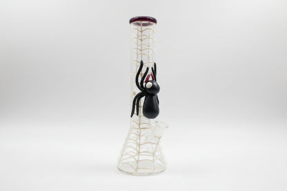 spider web glass bong 10 inch front view TBBC, best bongs for gift