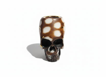 Spotted skull weed smoking pipe white delhi ncr mumbai bangalore chennai INDIA