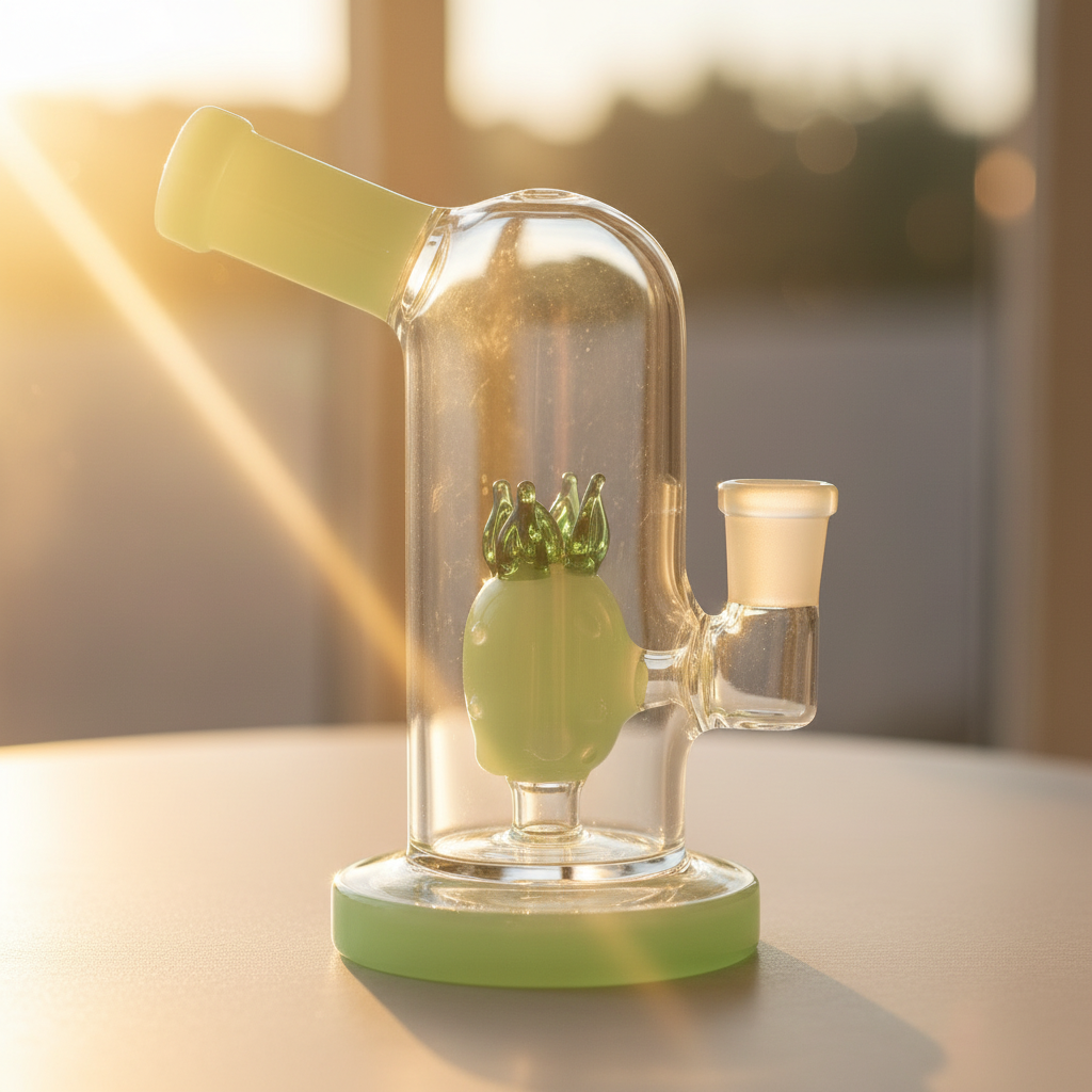 Mini Pineapple Perc Shower Handy Bong (6") – 14mm