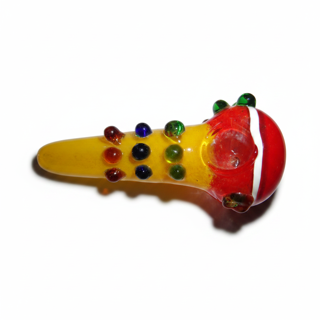 Cosmic Dotz Glass Hand Pipe - 5 Inch Heavy Borosilicate