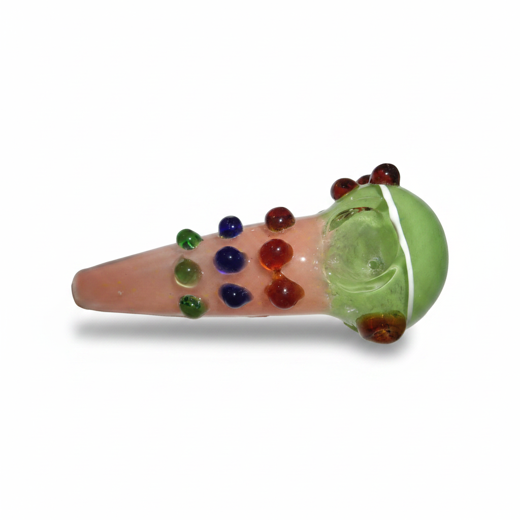 Cosmic Dotz Glass Hand Pipe - 5 Inch Heavy Borosilicate