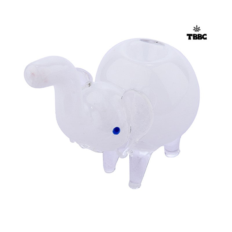 Lulu White Glass Smoking pipe Bubbler