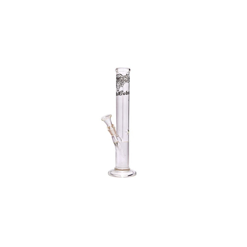 Cobra White Cylinder Glass Bong -12 inches