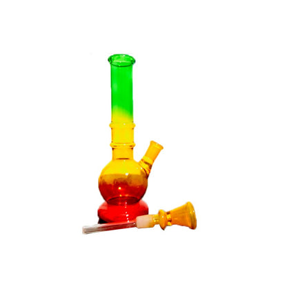 Crystal Raasta Cylinder Bong - 8 inches