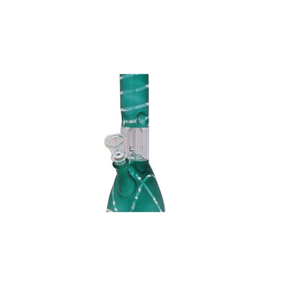 Water Green Stripped Special Bong - 16 inches