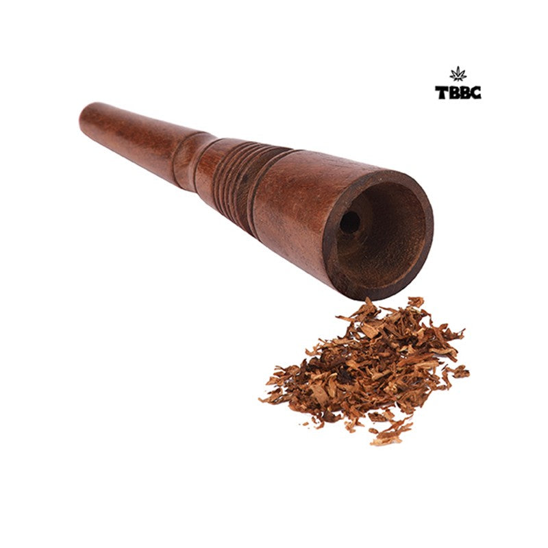 TBBC Wooden Pipe Chillum Light Brown - 6 inches