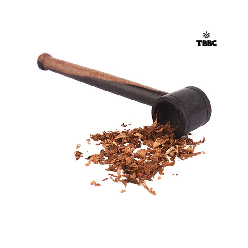 TBBC Wooden Pipe Dark and Light Brown - 3 inches