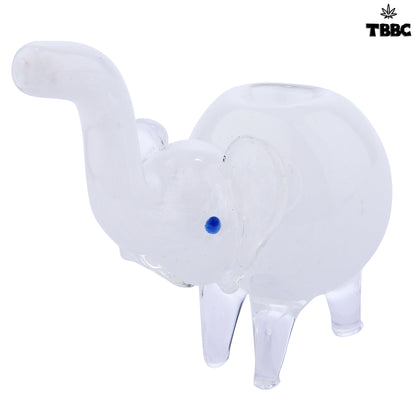 Lulu White Glass Smoking pipe Bubbler