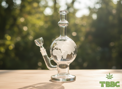 10 inch crystal sphere globe glass bong unique design weed water pipe THEBOOMBOXCLUB, weed medium bongs instant delivery in delhi ncr near me