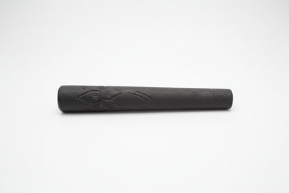 The_Black_Lotus_Chillum_handcrafted_smoking_pipe_TBBC on a white bg
