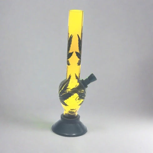 Alien Leaf Acrylic Bong 8"