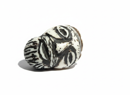 White Tribal Gangster Pipe 7"