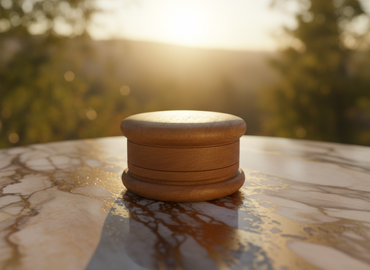 Wooden Grinder 56mm 2-Part – Handcrafted Acacia with Metal Teeth
