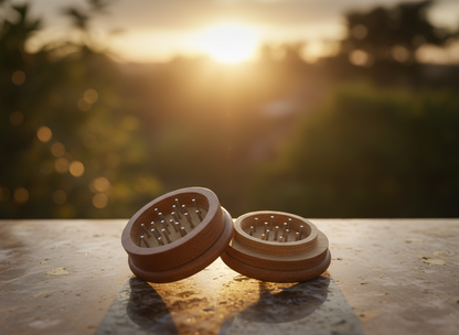 Wooden Grinder 56mm 2-Part – Handcrafted Acacia with Metal Teeth