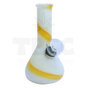 Yellow/Purple Strip 5 Inch Bong