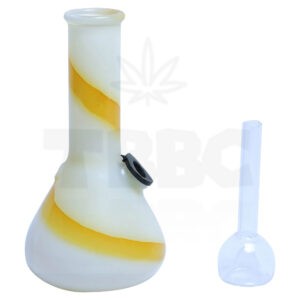 Yellow/Purple Strip 5 Inch Bong