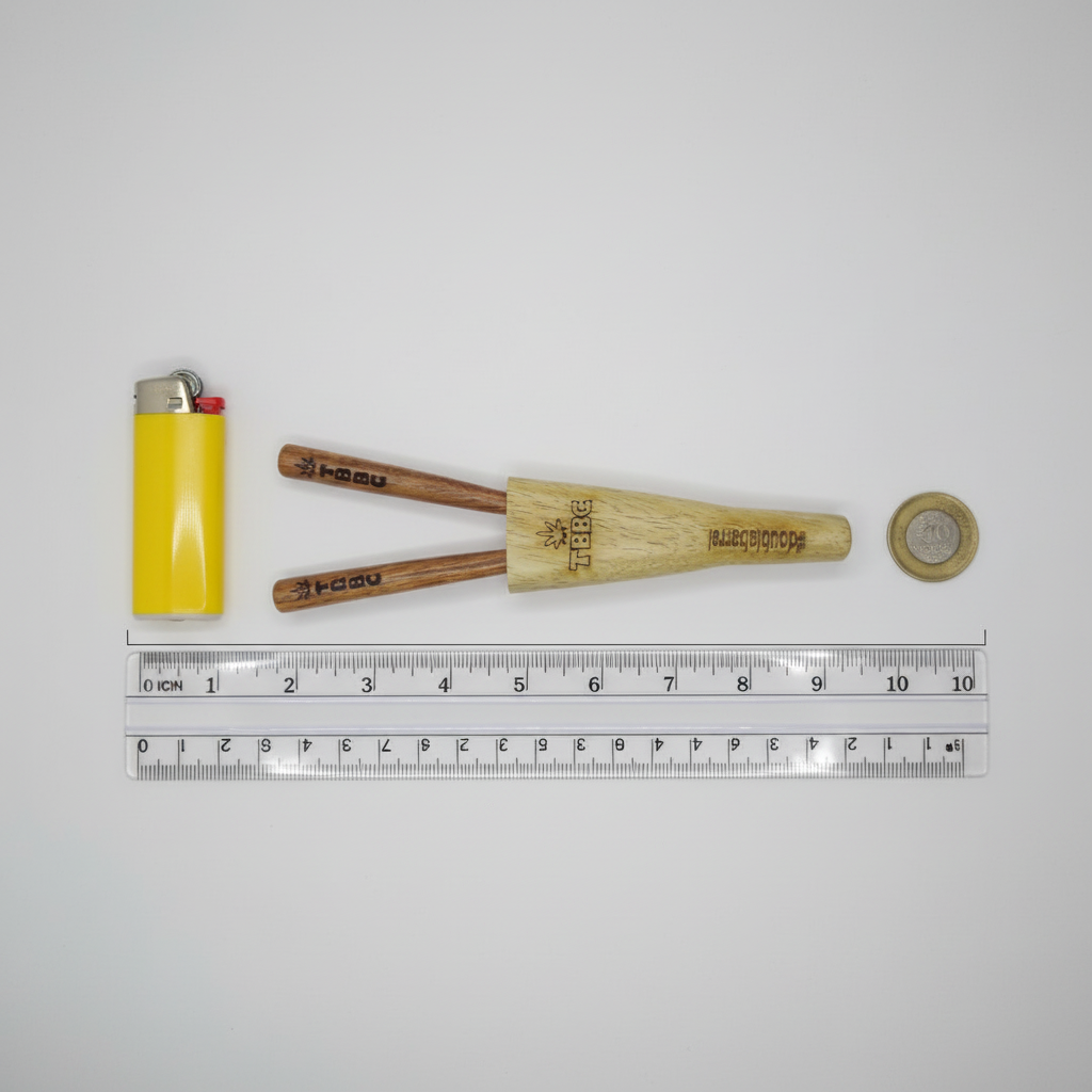 TBBC Double Barrel Wood Joint Holder - 2 in 1 J Holder