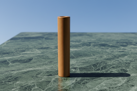 DESERT DRIP Italian clay nano chillum in minimal design on a sunlit table, instant delivery for chillums in delhi ncr, Small clay chillum for smooth hits, nano pocket pipe, best chillum in India