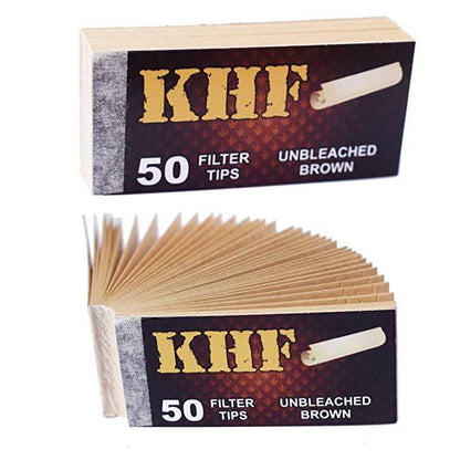 KHF Unbleached Filter Tips - Pack of 2