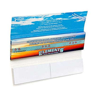 Elements rolling paper INDIA packaging with blue and orange design on a white background