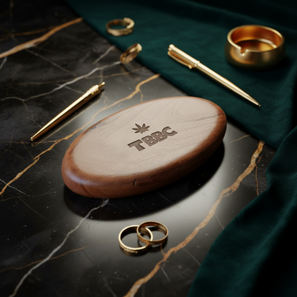TBBC Oval Rolling Tray - mystical dark aesthetic lifestyle photography