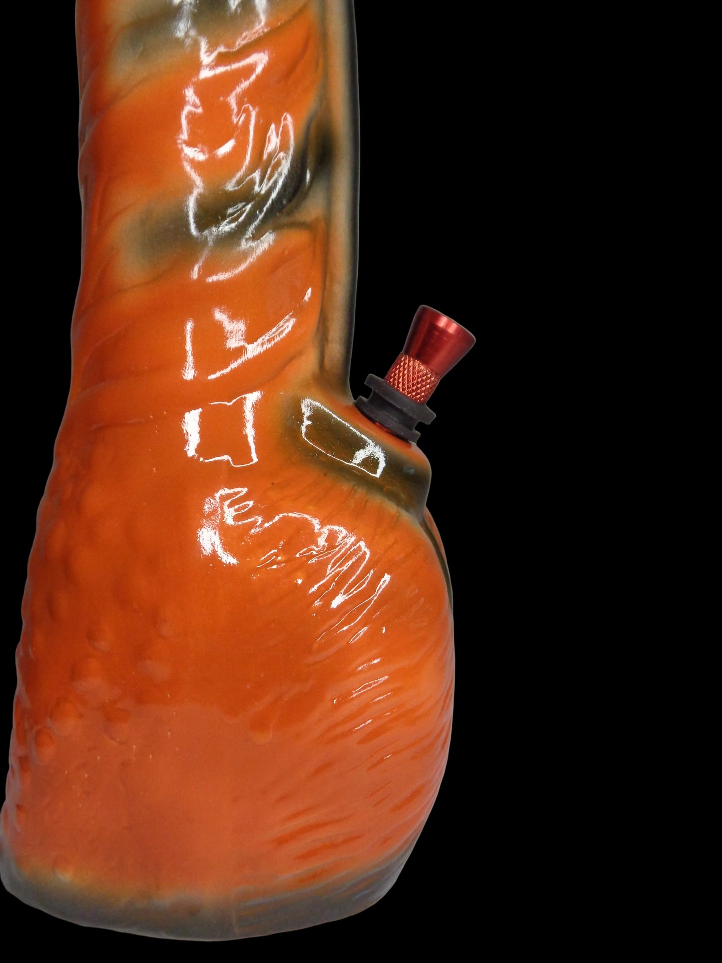 skin color novelty ceramic bong water pipe 11 inch straight pull with metal mini shooter TBBC, Weed bong novelty ceramic 11 inch golden gift TBBC, instant delivery for bongs in delhi ncr, charas ganja OG bongs for baddies stoners girls 