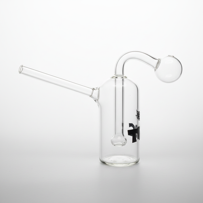 mini oil bong glass water pipe side view TBBC