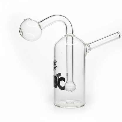mini oil bong glass water pipe side view TBBC