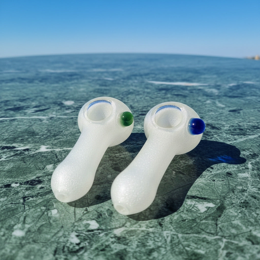 glass radium smoking hand pipe, one hitter easy to carry