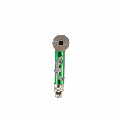 Green metal tool with a circular blade on a white background.
Green metal tool with a circular blade on a white background, smoking metal pipes for alone sesh one hitters, instant delivery for weed smoking pipes  stoners 420 accessories