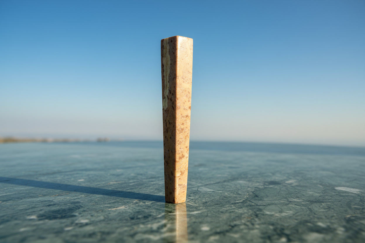 Rectangular block of cork on a white background, express delivery for chillums online, best chillums for hash and weed