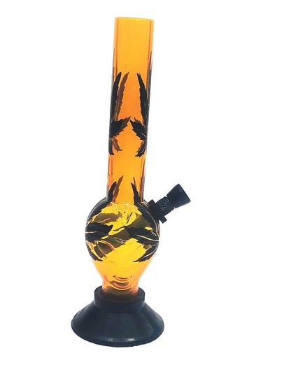 Alien Leaf Acrylic Bong 8"