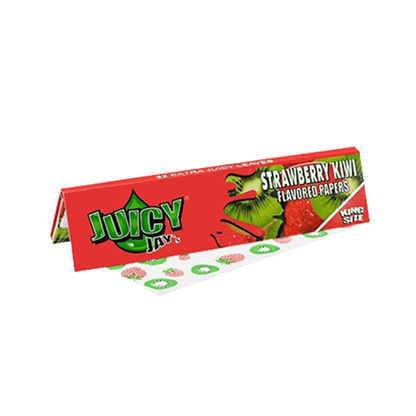Juicy Jay's King Size Strawberry Kiwi Papers | 32 Real Flavoured Leaves