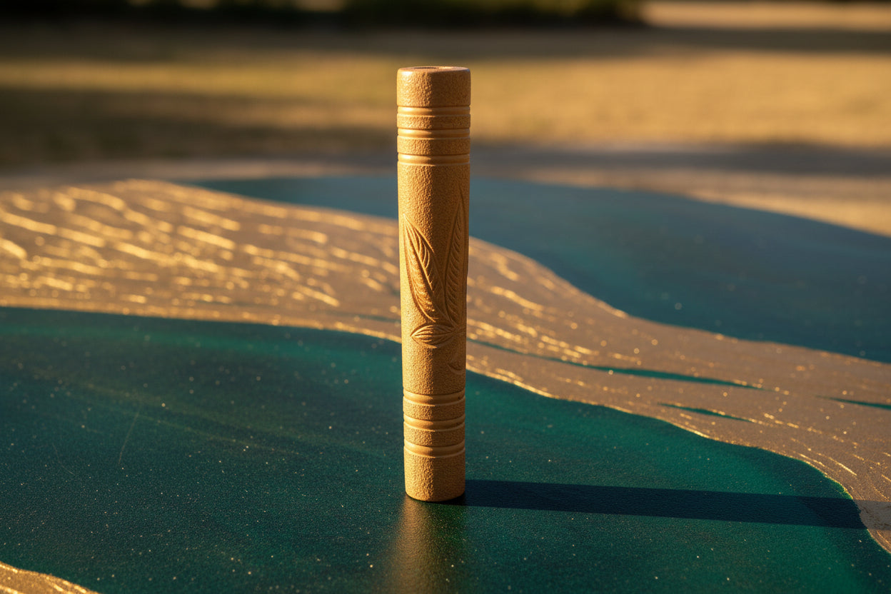 Leaf Carved Clay Chillum – Roots & Rituals on a premium base