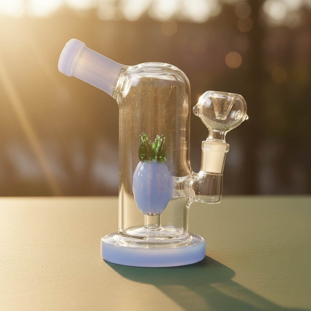 Mini Pineapple Perc Shower Handy Bong 6 inch 14mm glass bong main image