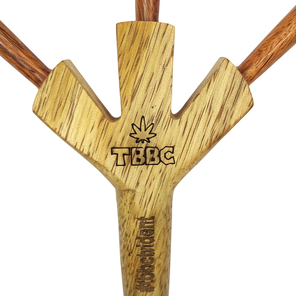 TBBC trident wooden joint holder 3-in-1 with stash bag, instant delivery smoking accessories in delhi ncr