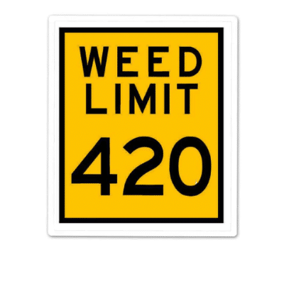 Weed Limit Sticker