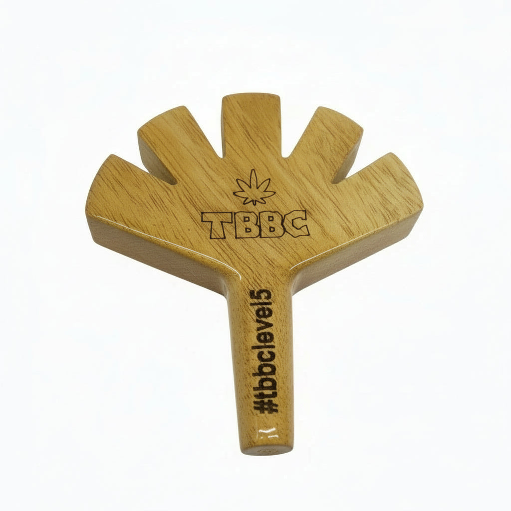 Level 5 wooden joint holder with 5 holes - handcrafted wood smoking accessory