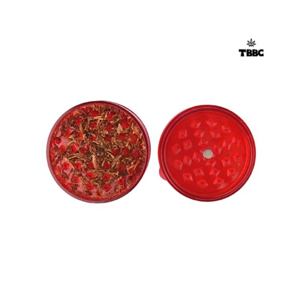 TBBC Acrylic Blood Red 4 Part Grinder 3
