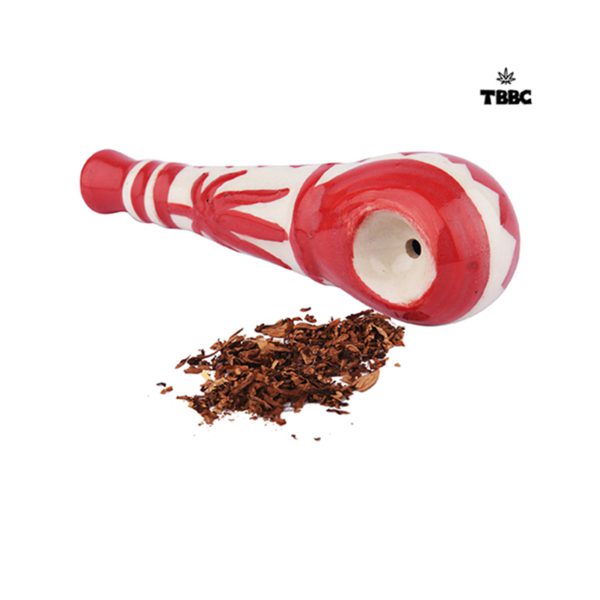 TBBC Ceramica Flower pattern in Red Pipe 1