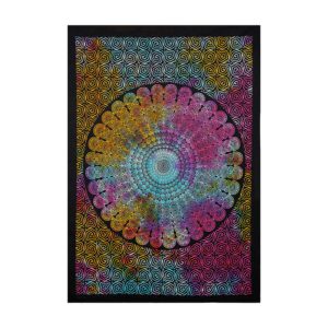 Mandala Multicolor Border Tapestry - 42X29