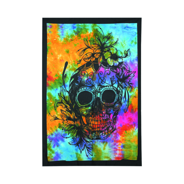 Zombie Skull Tapestry