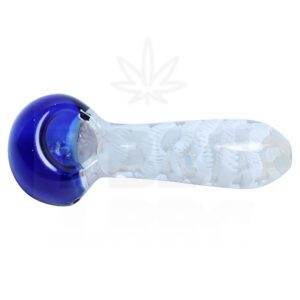 Blue and White Scales Heavy Hand pipe