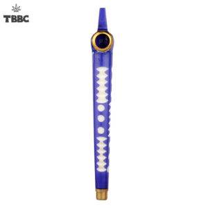 White Scales Blue Dokha Pipe – 5 inches