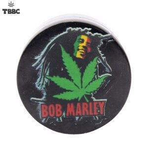 Black Bob Marley 4 part Metal Grinder - 50 mm