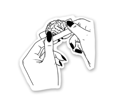 Brain Weed Stickers
